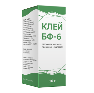 Клей Медицинский БФ-6 (спиртовой) р-р д/наруж примен туб 10г Купить Клей Медицинский БФ-6 (спиртовой) р-р д/наруж примен туб 10г