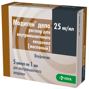 Модитен Депо р-р д/в/м введ масл 25мг 1мл №5 Купить Модитен Депо р-р д/в/м введ масл 25мг 1мл №5