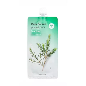 Missha Pure Source Pocket Pack 10 мл маска для лица с экстрактом чайного дерева Купить Missha Pure Source Pocket Pack 10 мл маска для лица с экстрактом чайного дерева