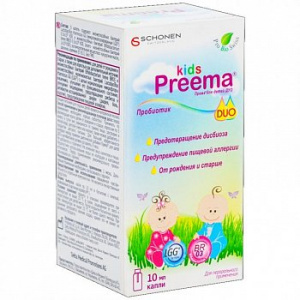 Према Дуо капли д/детей 10мл Купить Према Дуо капли д/детей 10мл