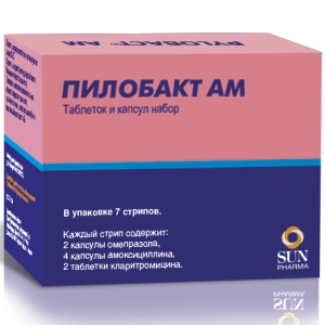 Пилобакт АМ таб капс набор №56 (стрипы №7х8) Купить Пилобакт АМ таб капс набор №56 (стрипы №7х8)