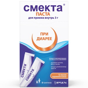 Смекта карамель-какао паста д/внутр примен пак 3г №8 Купить Смекта карамель-какао паста д/внутр примен пак 3г №8