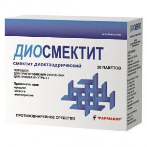 Диосмектит пор д/сусп д/внутр 3г №30 Купить  Диосмектит пор д/сусп д/внутр 3г №30
