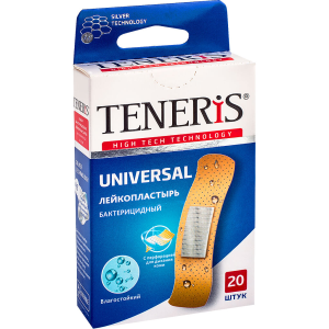 Teneris Universal 20 шт пластырь бактерицидный с ионами серебра на полимерной основе Купить Teneris Universal 20 шт пластырь бактерицидный с ионами серебра на полимерной основе
