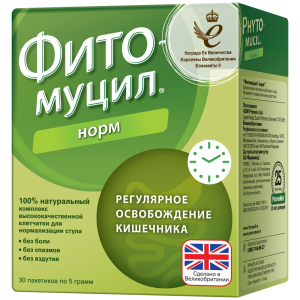 Фитомуцил Норм пор д/внутр примен 5г №30 Купить Фитомуцил Норм пор д/внутр примен 5г №30