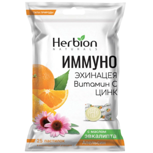 Иммуно Эхинацея пастилки №25 вит С цинк апельсин Купить Иммуно Эхинацея пастилки №25 вит С цинк апельсин