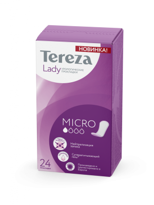 TerezaLady Micro 24 шт прокладки урологические одноразовые Купить TerezaLady Micro 24 шт прокладки урологические одноразовые
