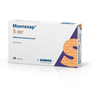 Монтелар таблетки жев 5мг №28 Купить  Монтелар таблетки жев 5мг №28