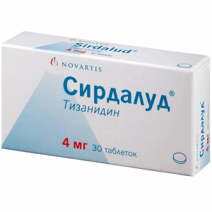 Сирдалуд таб 4мг №30 Купить  Сирдалуд таб 4мг №30
