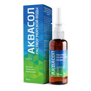 Аквасол спрей наз 50мл морская вода и алоэ Купить  Аквасол спрей наз 50мл морская вода и алоэ