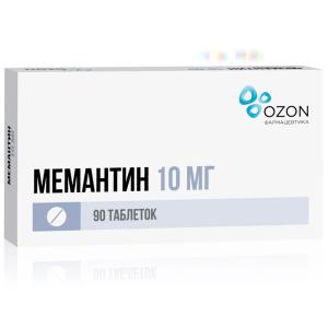 Мемантин таблетки ппо 10мг №90 Купить  Мемантин таблетки ппо 10мг №90