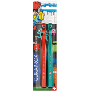 Curaprox CS Kids Duo Graffiti Edition 2023 2 шт набор щеток зубных Купить  Curaprox CS Kids Duo Graffiti Edition 2023 2 шт набор щеток зубных