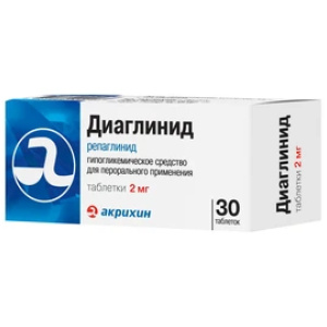 Диаглинид таб 2мг №30 Купить Диаглинид таб 2мг №30