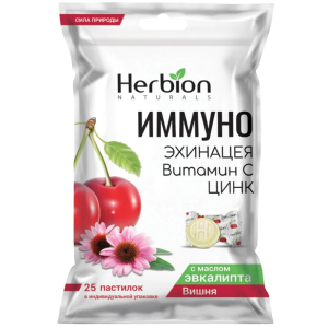 Иммуно Эхинацея пастилки №25 вит С цинк вишня Купить Иммуно Эхинацея пастилки №25 вит С цинк вишня