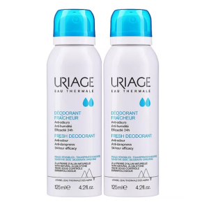 Uriage освежающий дезодорант-спрей с квасцовым камнем 125 мл 2 шт набор Купить Uriage освежающий дезодорант-спрей с квасцовым камнем 125 мл 2 шт набор
