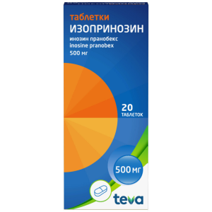 Изопринозин таблетки 500мг №20 Купить  Изопринозин таблетки 500мг №20