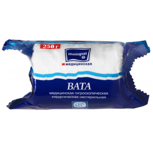 Вата хирургическая Matopat 250г Купить  Вата хирургическая Matopat 250г