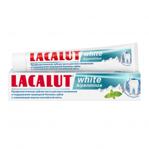Lacalut White Alpenminze зубная паста 75мл Купить  Lacalut White Alpenminze зубная паста 75мл