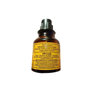 Йод раствор спирт 5% 25мл (Флора Кавказа) Купить  Йод раствор спирт 5% 25мл (Флора Кавказа)
