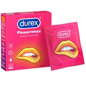 Durex Pleasuremax презервативы с ребрами и пупырышками 3 шт. Купить Durex Pleasuremax презервативы с ребрами и пупырышками 3 шт.