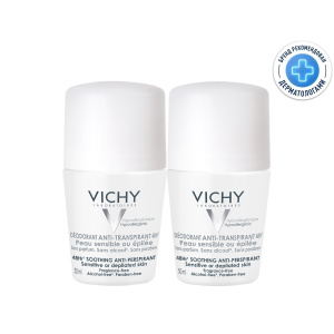 Vichy дезодорант шариковый 48 ч для чувствительной кожи, 50мл 2 шт Купить Vichy дезодорант шариковый 48 ч для чувствительной кожи, 50мл 2 шт