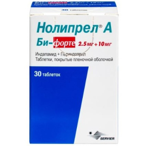 Нолипрел А Би-форте таб ппо 2,5мг+10мг №30 Купить Нолипрел А Би-форте таб ппо 2,5мг+10мг №30