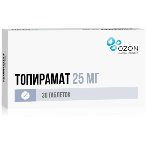 Топирамат таб ппо 25мг №30 Купить  Топирамат таб ппо 25мг №30