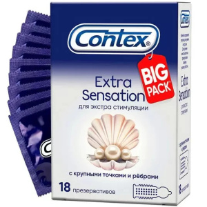 Contex Extra Sensation презервативы 18 шт. Купить Contex Extra Sensation презервативы 18 шт.