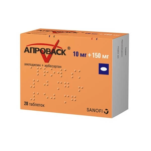 Апроваск 10 мг + 150 мг 28 шт. таблетки, покрытые пленочной оболочкой Купить Апроваск 10 мг + 150 мг 28 шт. таблетки, покрытые пленочной оболочкой