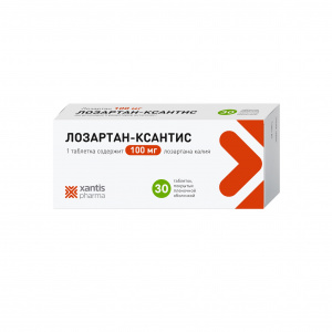 Лозартан-Ксантис таб ппо 100мг №30 Купить  Лозартан-Ксантис таб ппо 100мг №30