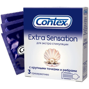 Contex Extra Sensation презервативы 3 шт. Купить  Contex Extra Sensation презервативы 3 шт.