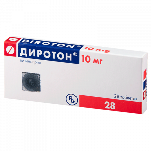 Диротон таблетки 10мг №28 Купить Диротон таблетки 10мг №28