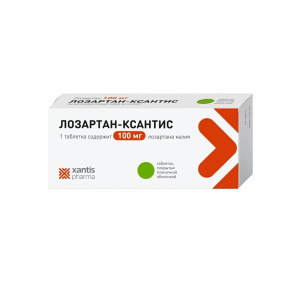 Лозартан-Ксантис таб ппо 100мг №90 Купить  Лозартан-Ксантис таб ппо 100мг №90