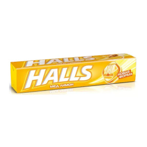 Холлс HALLS леденцы 25г мед и лимон Купить  Холлс HALLS леденцы 25г мед и лимон
