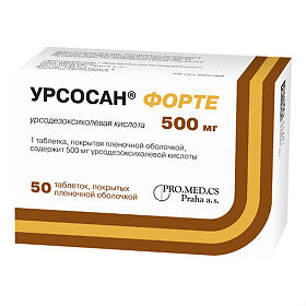 Урсосан форте таблетки ппо 500мг №50 Купить  Урсосан форте таблетки ппо 500мг №50