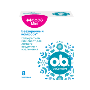 OB ProComfort Mini 8 шт тампоны Купить OB ProComfort Mini 8 шт тампоны