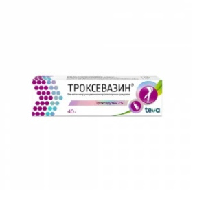 Троксевазин гель д/наружн примен 2% 40г Купить  Троксевазин гель д/наружн примен 2% 40г