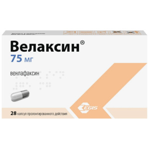 Велаксин капсулы пролонг 75мг №28 Купить  Велаксин капсулы пролонг 75мг №28