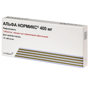 Альфа Нормикс таб ппо 400мг №14 Купить  Альфа Нормикс таб ппо 400мг №14