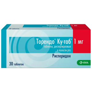 Торендо Ку таб дисперг в полости рта 1мг №30 Купить Торендо Ку таб дисперг в полости рта 1мг №30