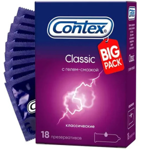 Contex Classic презервативы классические 18 шт. Купить Contex Classic презервативы классические 18 шт.