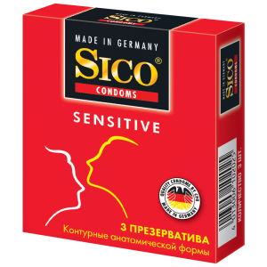 Sico Sensitive презервативы контурные 3 шт. Купить Sico Sensitive презервативы контурные 3 шт.