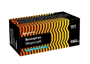 Валсартан Медисорб таб ппо 160мг №60 Купить  Валсартан Медисорб таб ппо 160мг №60