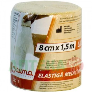 Бинт эласт Лаума 1,5мX8см с застежками Купить  Бинт эласт Лаума 1,5мX8см с застежками