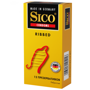 Sico Ribbed презервативы ребристые 12 шт. Купить Sico Ribbed презервативы ребристые 12 шт.