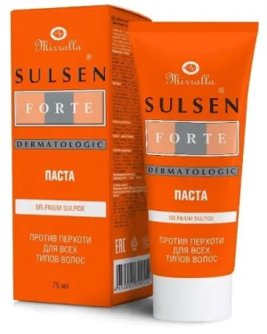 Сульсен Форте паста 2% 75 мл климбазол Купить  Сульсен Форте паста 2% 75 мл климбазол