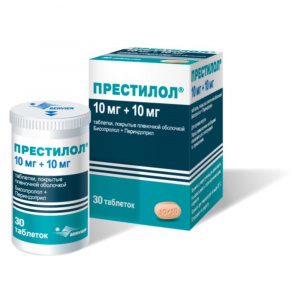 Престилол таблетки ппо 10мг+10мг №30 Купить  Престилол таблетки ппо 10мг+10мг №30