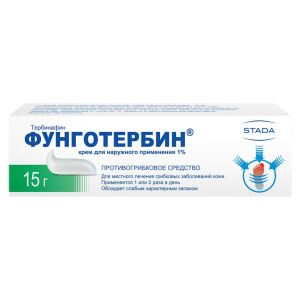 Фунготербин крем для наружного применения 1% 15г Купить Фунготербин крем для наружного применения 1% 15г