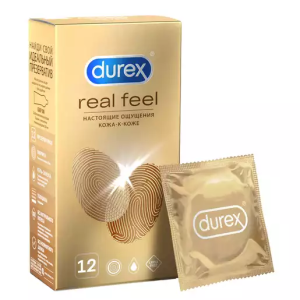 Durex Real Feel 12 шт презервативы для естественных ощущений Купить Durex Real Feel 12 шт презервативы для естественных ощущений