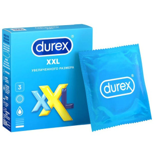 Durex XXL презервативы увеличенного размера 3 шт. Купить Durex XXL презервативы увеличенного размера 3 шт.